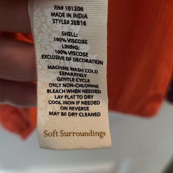 Soft Surroundings Rio Boho Embroidered Blouse - Picture 10 of 10